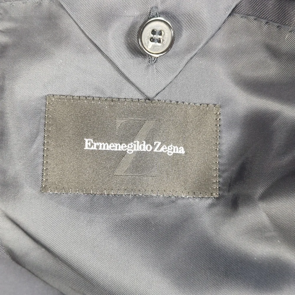 Ermenegildo Zegna Roma‎ Wool Metal Button Double Vented Mens Sport Coat 54 L